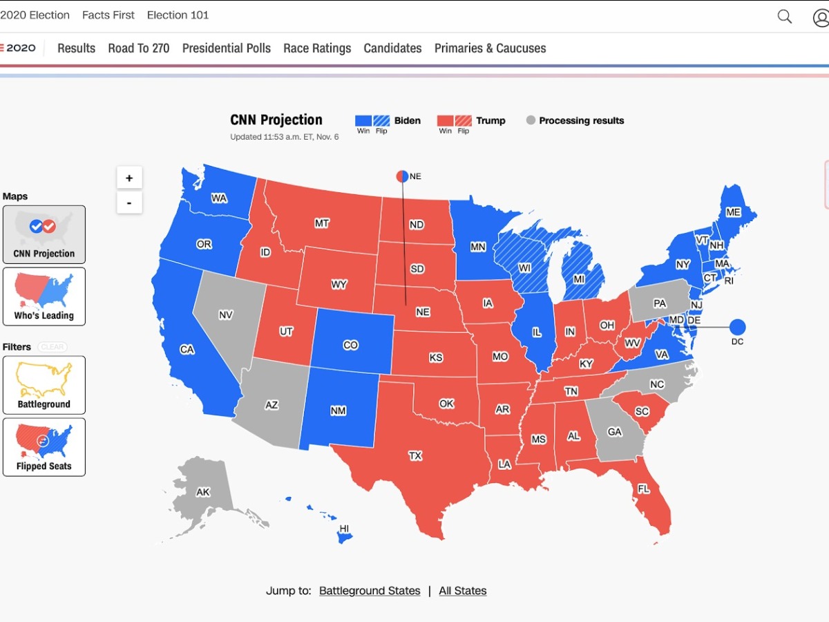 La cobertura mediática de las eleciones de EEUU a través de la infografía